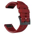 Garmin Fenix 7X/6X GPS/6X Pro Soft Silicone Strap - Red