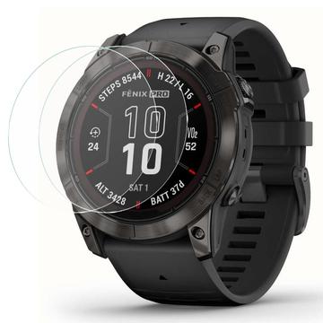 Garmin Fenix 7X Pro Tempered Glass Screen Protector - Clear - 2 Pcs.