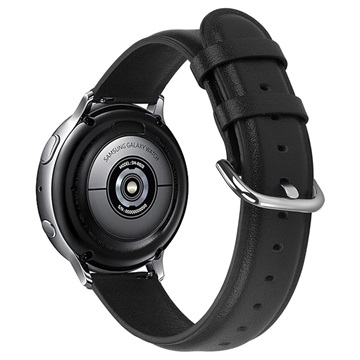 Samsung Galaxy Watch Active2 valódi bőr szíj - 44 mm - fekete