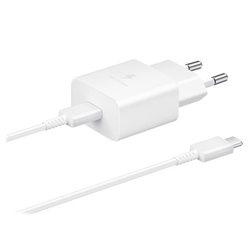 Samsung gyors utazási töltő és USB-C kábel EP-T1510XWEGEU - 15 W - fehér