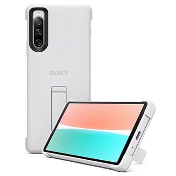 Sony Xperia 10 IV Style Burkolat Állvánnyal XQZ-CBCCH - Szürke