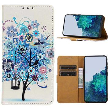 Glam Series Huawei Nova 10 Pro Wallet Case - Flowering Tree / Blue