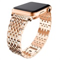 Apple Watch Series Ultra 2/Ultra/9/8/7/SE/6/5/4/3/2/1 Glam szíj - 45mm/44mm/42mm - Rose Gold