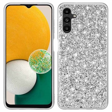 Glitter sorozat Samsung Galaxy A13 5G hibrid tok - ezüst