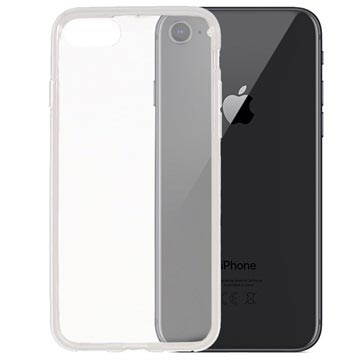 iPhone 7/8/SE (2020)/SE (2022) fényes TPU tok – átlátszó