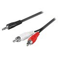 Goobay 3,5 mm / 2 x RCA audio kábeladapter - 1,5 m