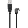 Goobay Angled USB Cable - A male/B male - 1.8m - Black