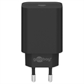 Goobay Univerzális USB-C Fali Töltő - PD, 45W - Fekete