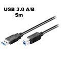 Goobay SuperSpeed USB 3.0 Type-A / USB 3.0 Type-B kábel - 5 m