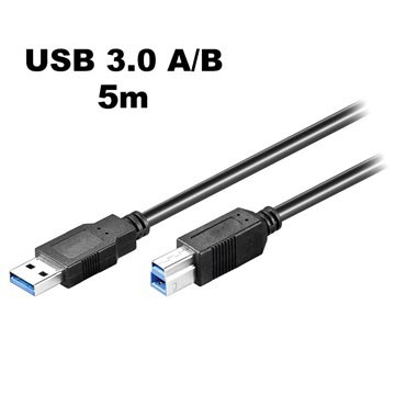 Goobay SuperSpeed USB 3.0 Type-A / USB 3.0 Type-B kábel - 5 m