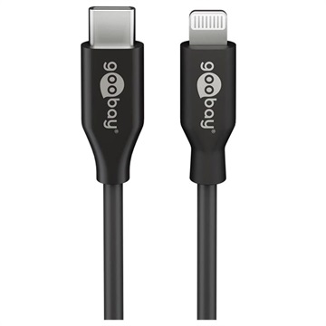 Goobay USB-C / Lightning adat- és töltőkábel - 2 m - fehér