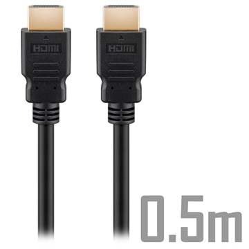 Goobay Ultra High Speed HDMI 2.1 8K kábel - 0,5 m - fekete