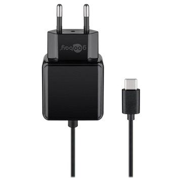 Goobay univerzális USB-C fali töltő - 15W, 5V/3A - fekete