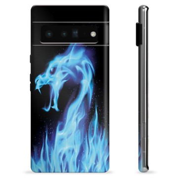 Google Pixel 6 Pro TPU tok – Blue Fire Dragon