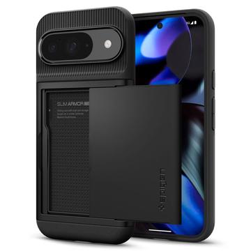 Google Pixel 9/9 Pro Spigen Slim Armor CS tok - fekete