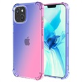 Gradient Shockproof iPhone 14 TPU Case - Blue / Pink