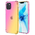 Gradient Shockproof iPhone 14 TPU Case - Pink / Gold