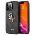 Guess 4G Big Metal Logo iPhone 13 Pro Max hibrid tok - fekete