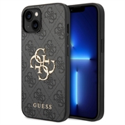 iPhone 15 Plus Guess 4G Big Metal Logo Hybrid Case