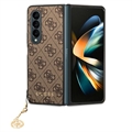 Guess 4G Charms Collection Samsung Galaxy Z Fold4 Hibrid Tok - Barna