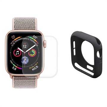 Kalap Prince Apple Watch Series SE/6/5/4 Full Protection Set - 44mm - Fekete