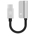 Hat Prince HC-13 USB-C / 3,5 mm-es & Type-C audioadapter - ezüst