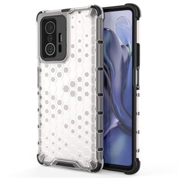 Xiaomi 11T/11T Pro Honeycomb Armored Hibrid Tok - Átlátszó