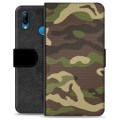 Huawei P20 Lite Premium pénztárca tok - Camo