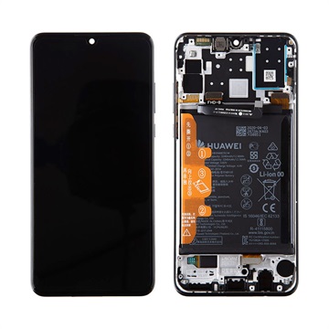 Huawei P30 Lite New Edition LCD kijelző (szervizcsomag) 02352PJM - fekete