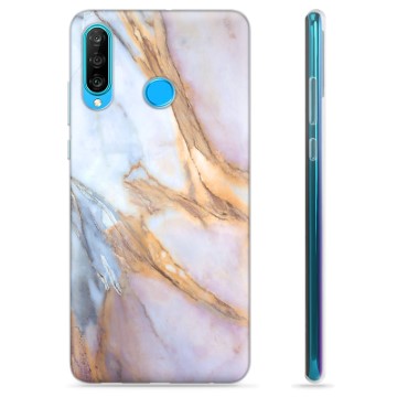 Huawei P30 Lite TPU tok - elegáns márvány