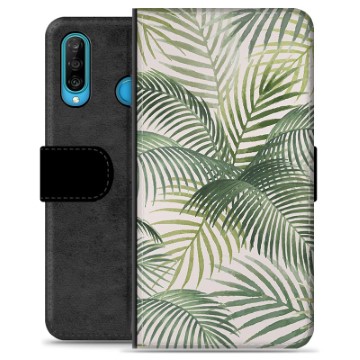 Huawei P30 Lite prémium pénztárca tok - Tropic