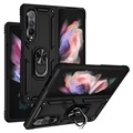 Samsung Galaxy Z Fold3 5G hibrid tok fém támasztékkal - fekete