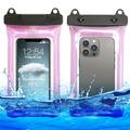 Inflatable Floating Universal Waterproof Case IPX8 - 7.5" - Pink