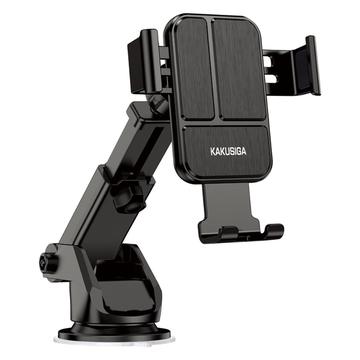 KAKUSIGA KSC-715B Saite Series Telescopic Arm Phone Holder Mount Bracket with Suction Cup Base for Car Dashboard