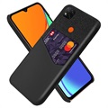 KSQ Xiaomi Redmi 9C, Redmi 9C NFC tok kártyatartó zsebbel - fekete