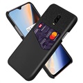 KSQ OnePlus 7 tok kártyatartó zsebbel - fekete