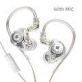 KZ-EDX Pro 3.5mm Wired Earphones w. Microphone - Crystal Clear