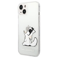 Karl Lagerfeld Átlátszó iPhone 14 Plus TPU Tok - Choupette Eat