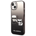 Karl Lagerfeld Gradient Karl & Choupette iPhone 14 Tok - Fekete