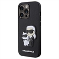 Karl Lagerfeld Ikonik Karl & Choupette iPhone 13 Pro tok - fekete