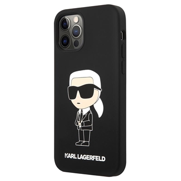 Karl Lagerfeld iPhone 12/12 Pro szilikon tok - fekete