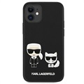 Karl Lagerfeld Karl & Choupette iPhone 13 Mini szilikon tok - fekete