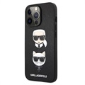 Karl Lagerfeld Saffiano K&C Heads iPhone 13 Pro tok - fekete