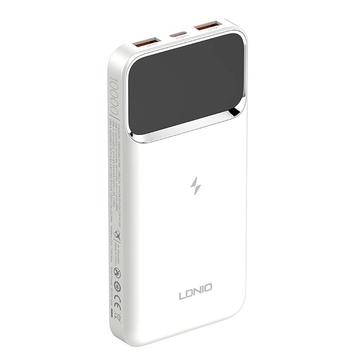 Ldnio PQ11 22.5W Wireless Charging Power Bank 10000mAh - USB-C, 2xUSB-A - White