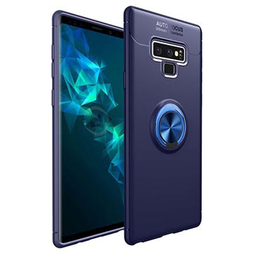 Samsung Galaxy Note9 mágnesgyűrűs markolat / kitámasztó tok - kék