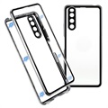 Sony Xperia 10 IV Magnetic Case with Tempered Glass - Silver