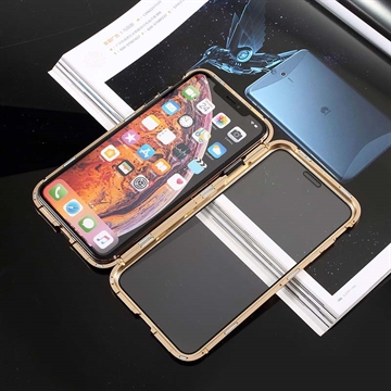 iPhone XS/X Magnetic Case with Tempered Glass