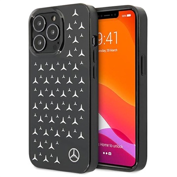 Mercedes-Benz Stars Pattern iPhone 13 Pro Max tok - fekete