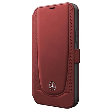 Mercedes-Benz Urban Line iPhone 12/12 Pro pénztárca bőr tok - piros