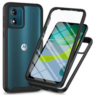 Motorola Moto E13 360 Protection Series tok - fekete / átlátszó